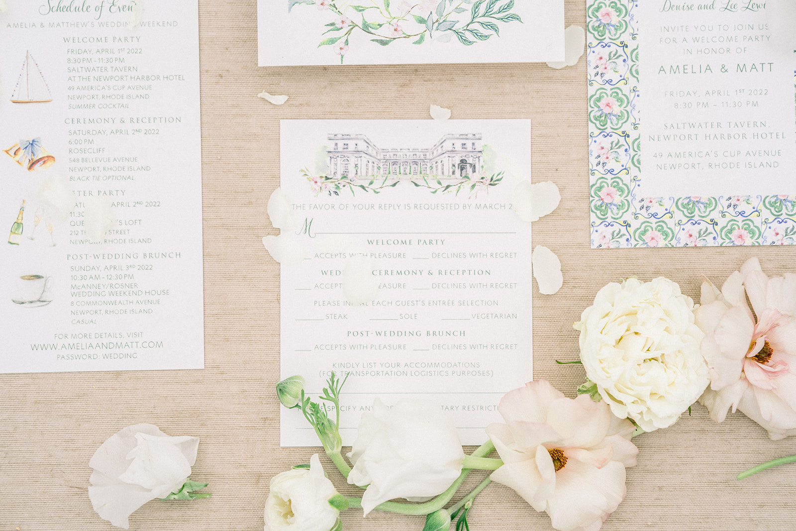 Wedding vows stationery on a vintage chair, Sunstone Winery wedding, captured by Southern California photographer