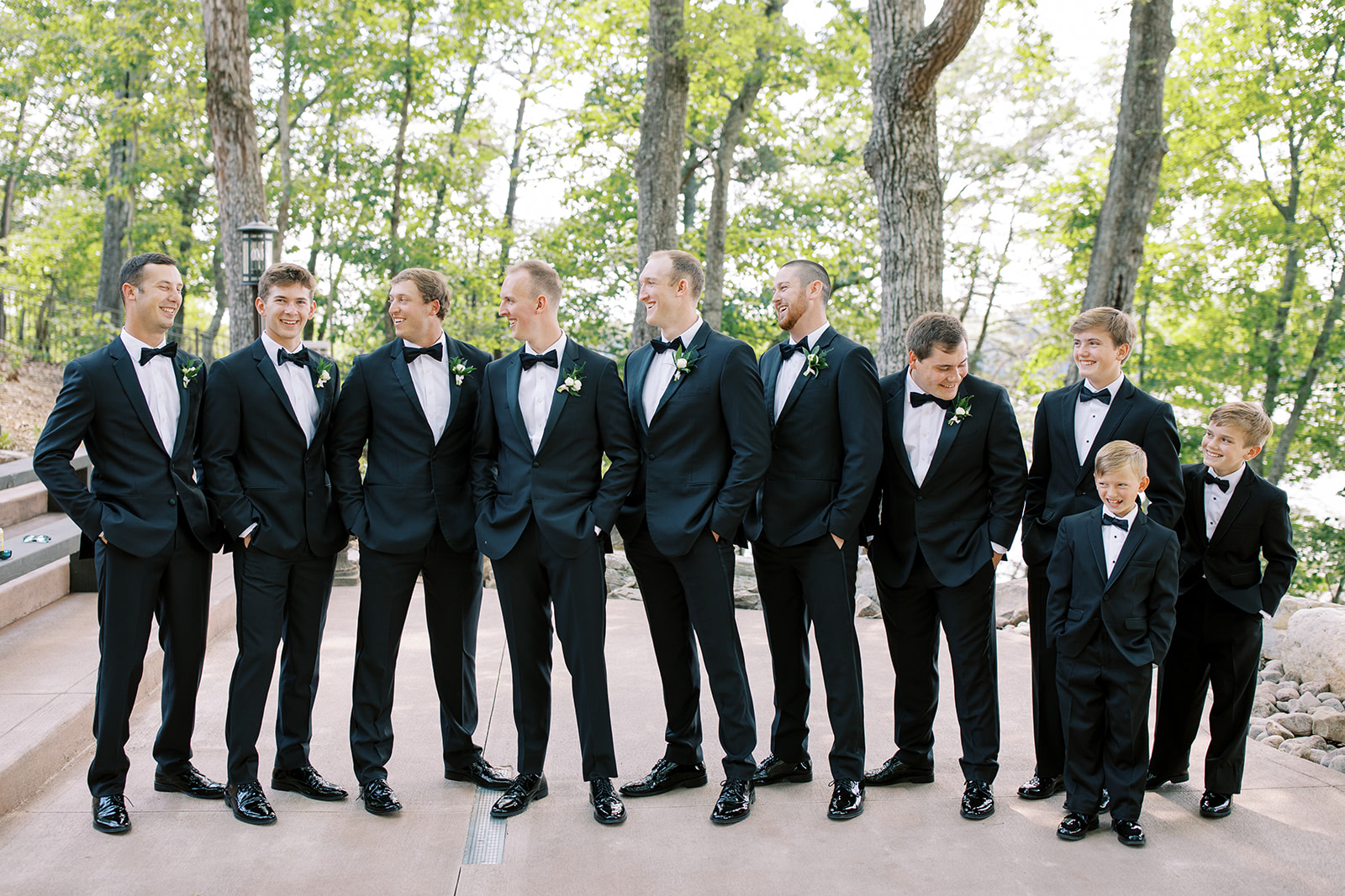 groomsmen at Catawba Falls Wedding in South Carolina