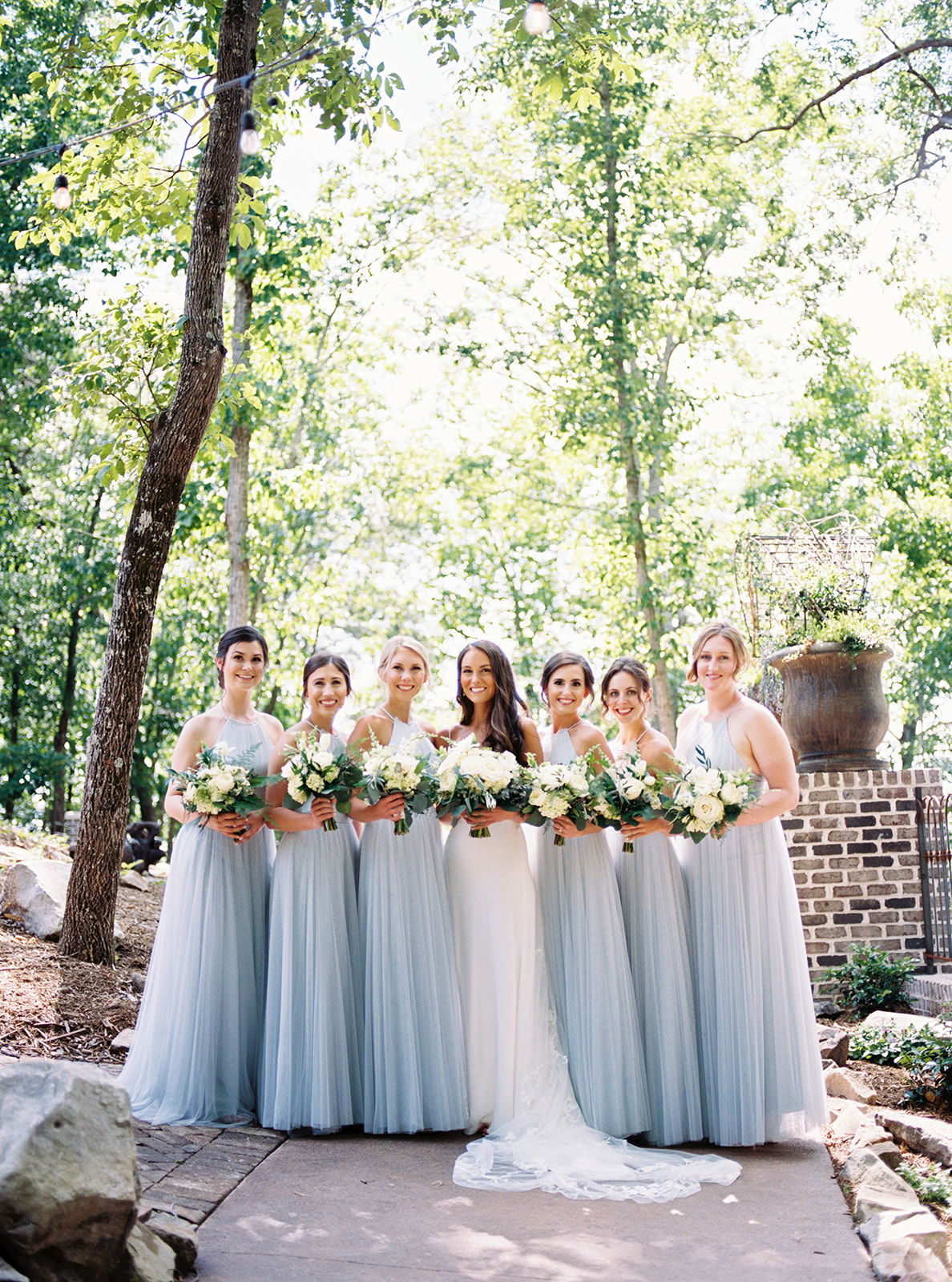 bridesmaids at Catawba Falls Wedding in South Carolina