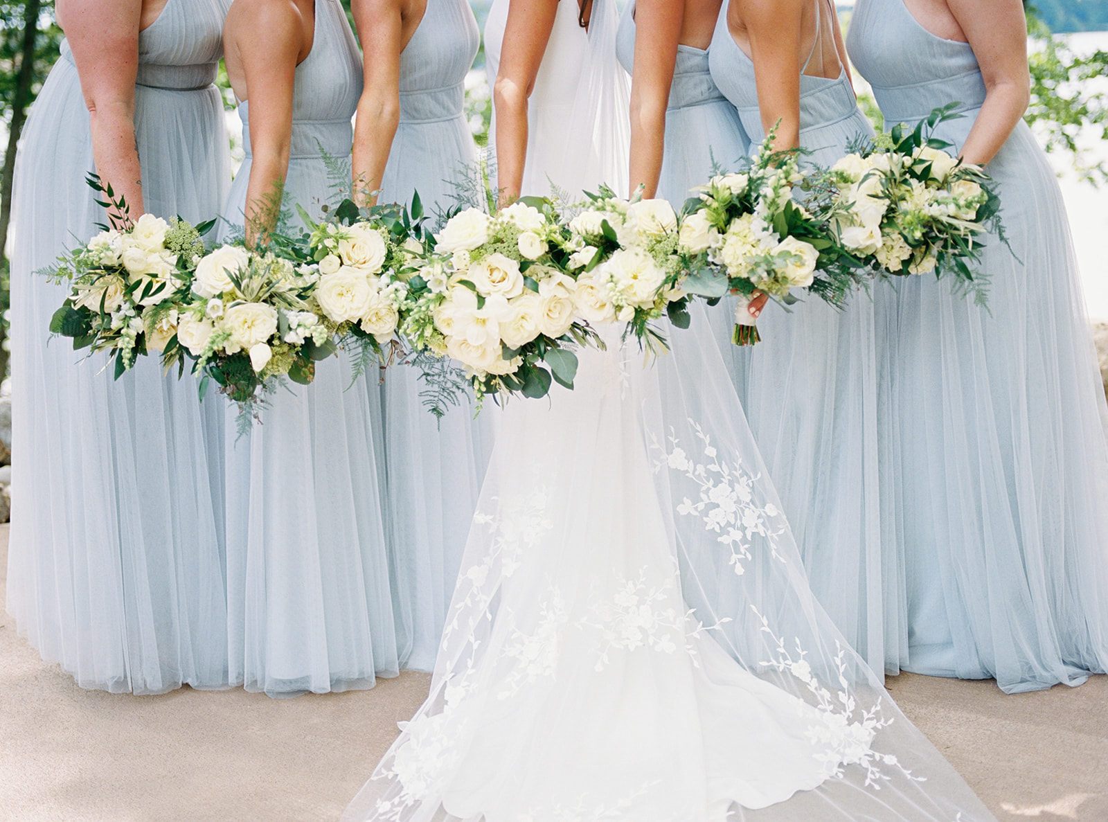 bridesmaids at Catawba Falls Wedding in South Carolina