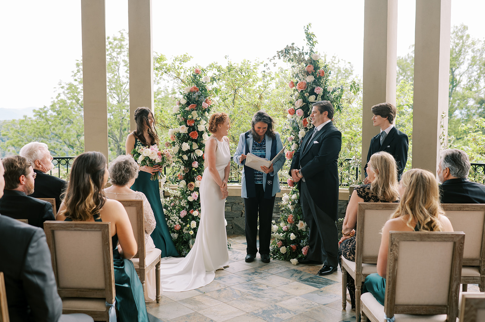 wedding ceremony at biltmore estate inn