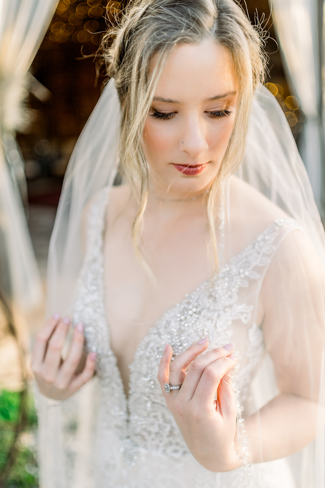 Sonora CA wedding bride veil