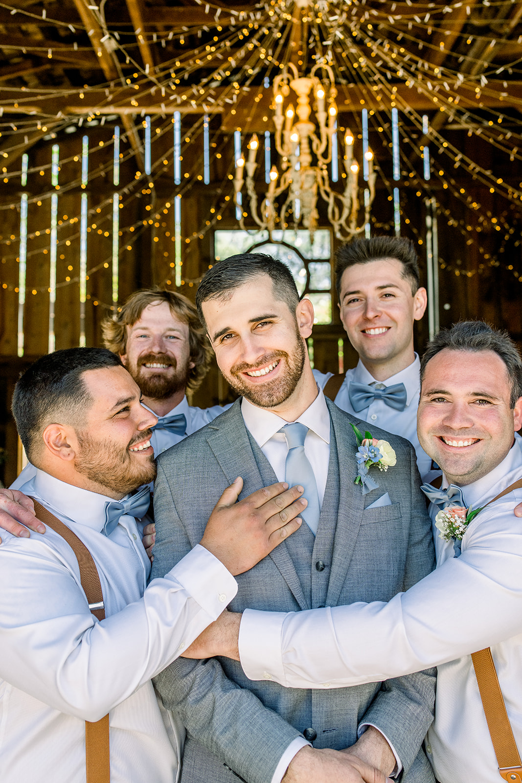 Sonora CA wedding groom grey groomsmen