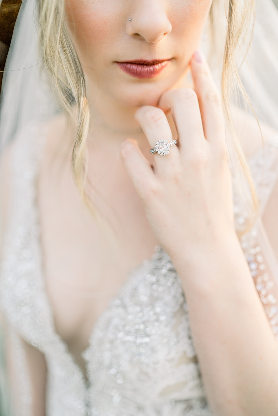 wedding bride ring veil