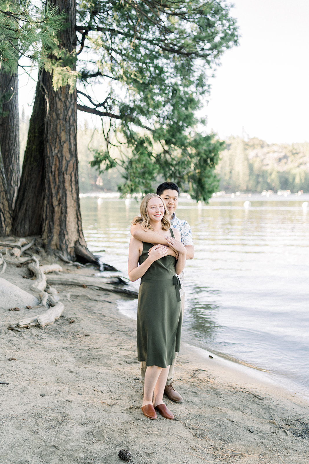 Caitlin and Andrew's Summer Engagement Photoshoot at Pinecrest Lake, CA