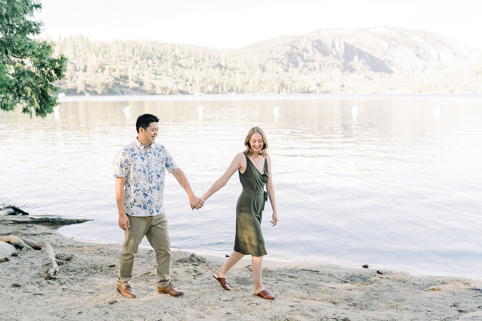 Summer Engagement Photoshoot at Pinecrest Lake, CA
