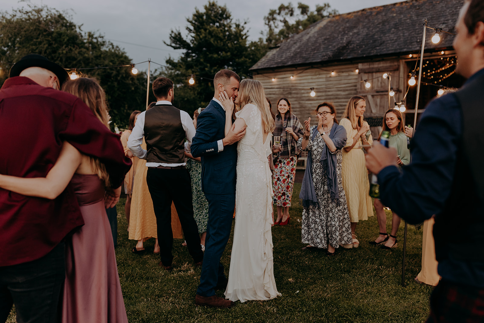 festival wedding at the secret barn in sussex