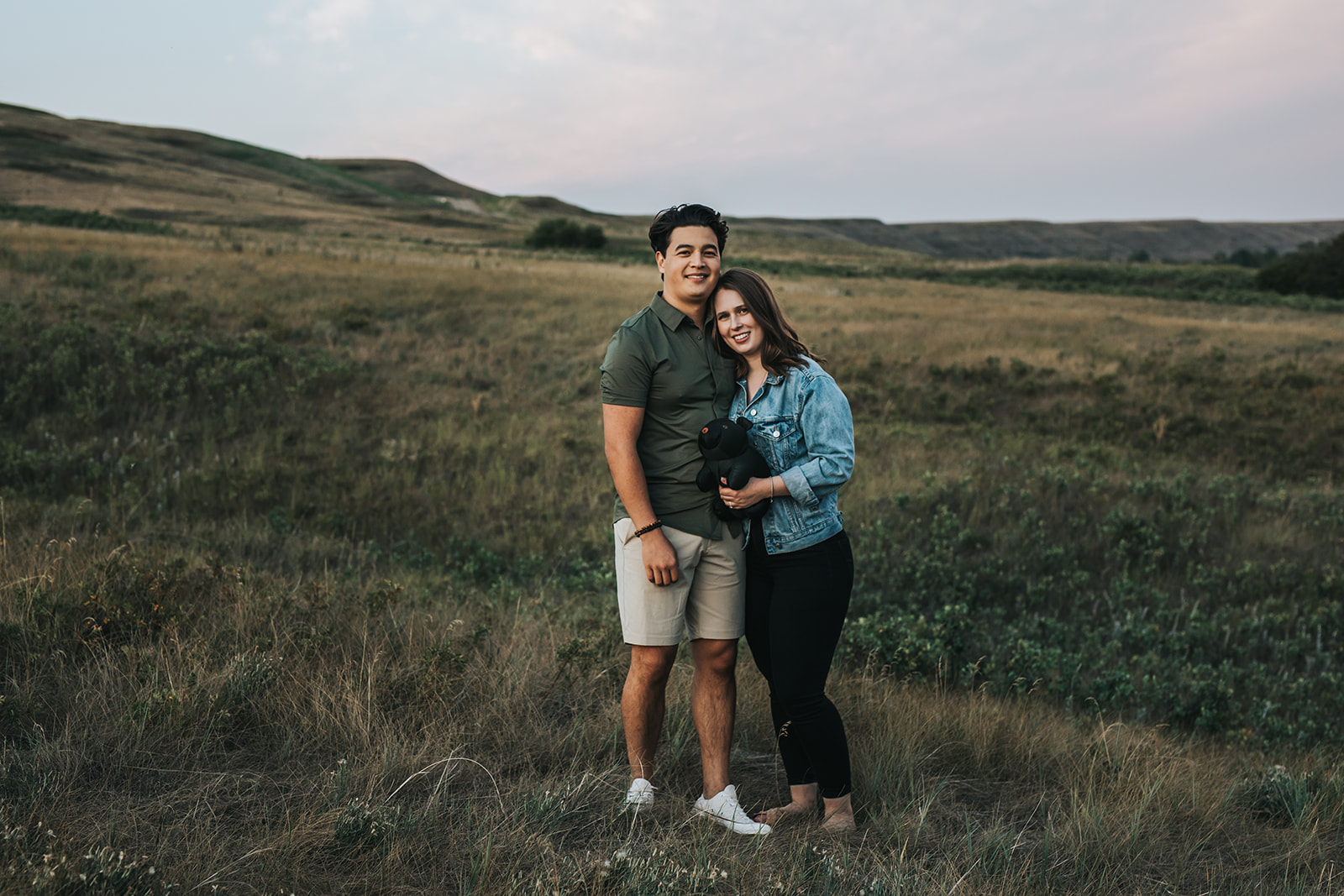 Sunset Engagement Photos on The Bow River