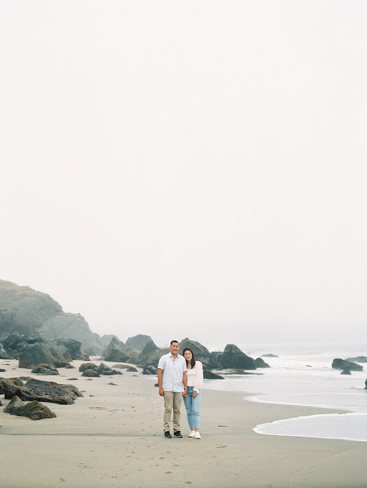 marshall's beach engagement session