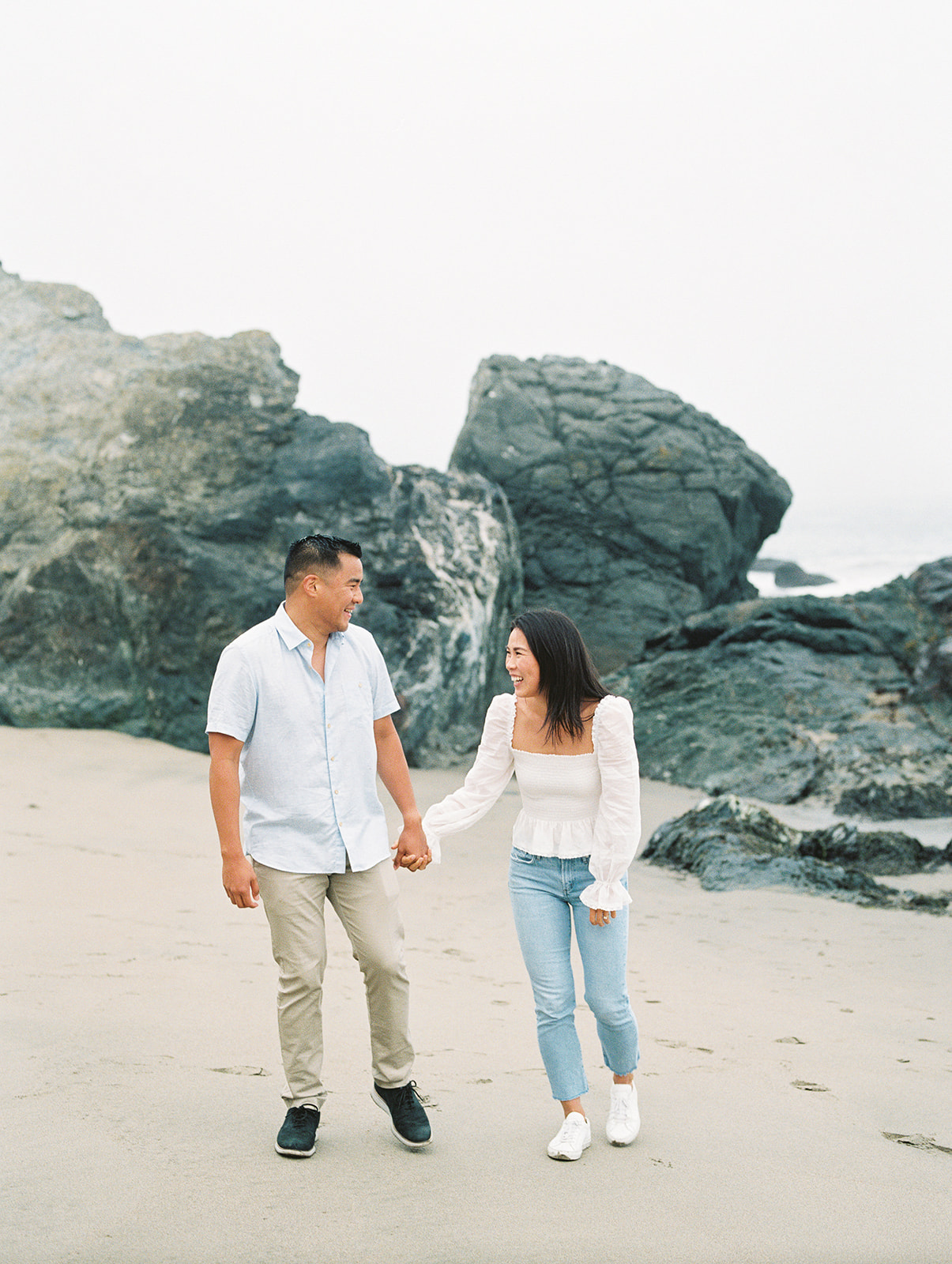 marshall's beach engagement session