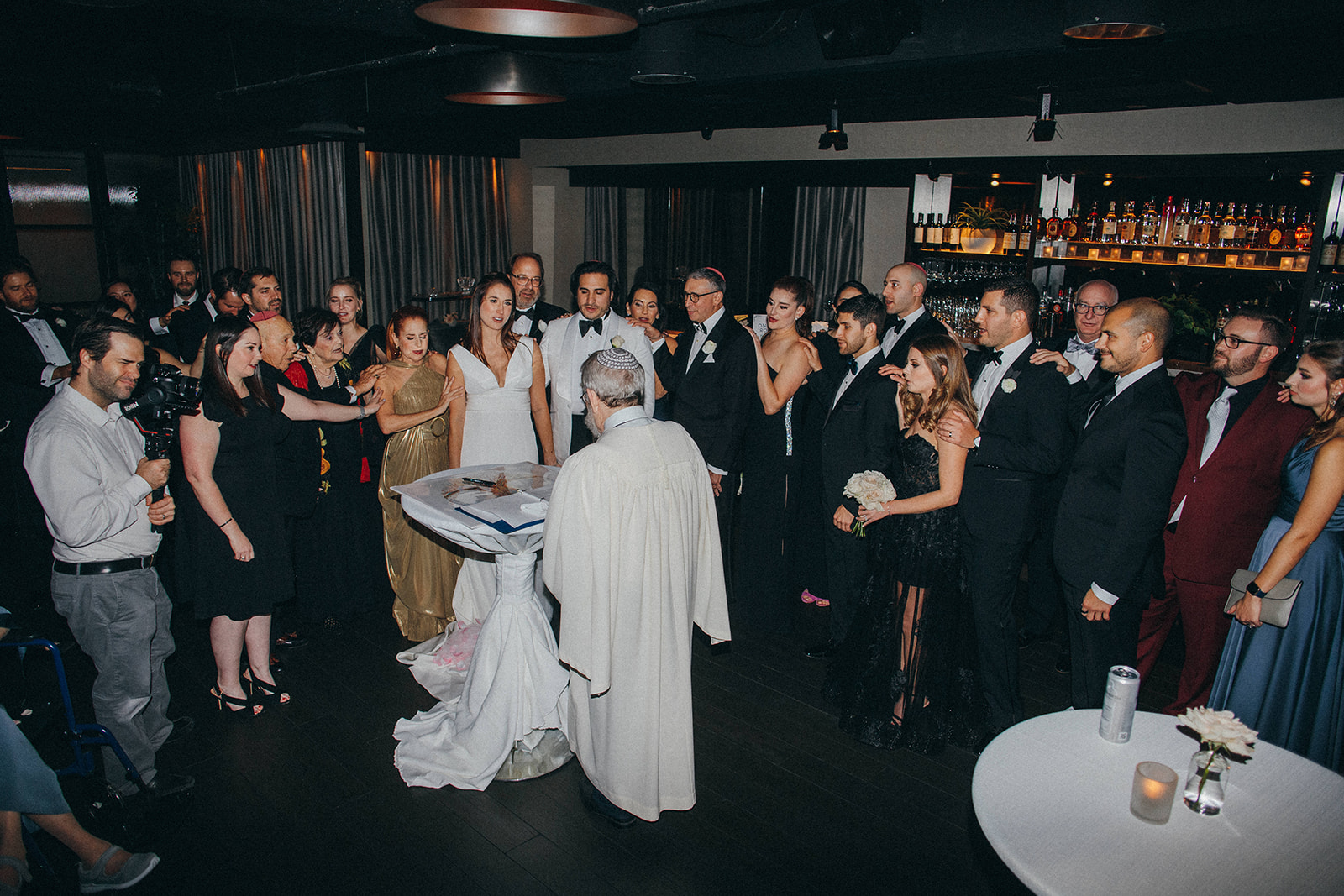 Jewish wedding ketubah signing at RPM Events in downtown Chicago
