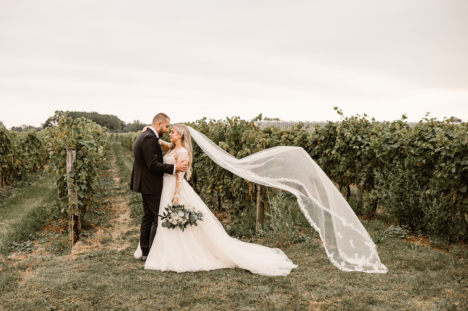 Wedding Couple at Mastronardi Estate Winery