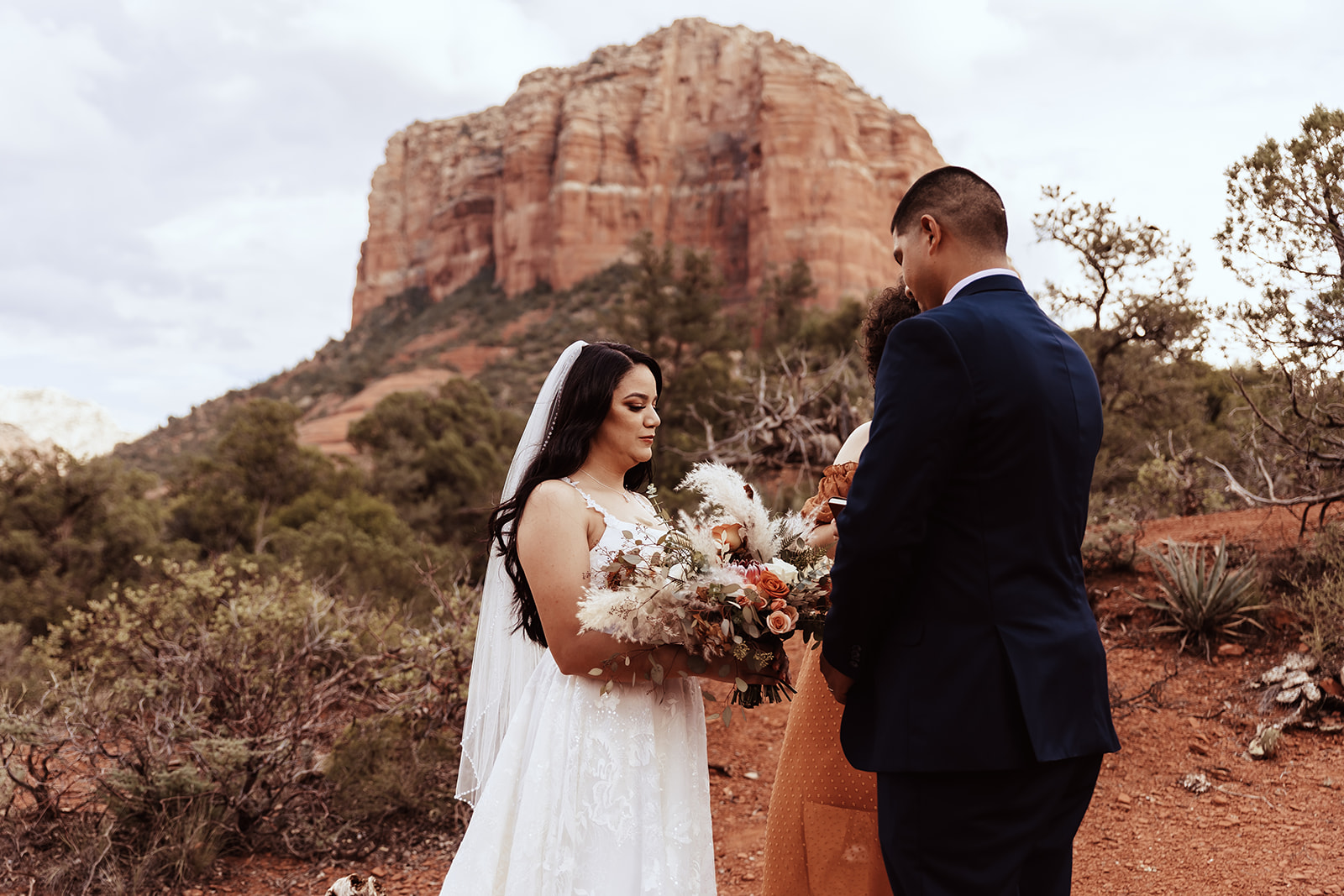 A couple who eloped in sedona say their vows