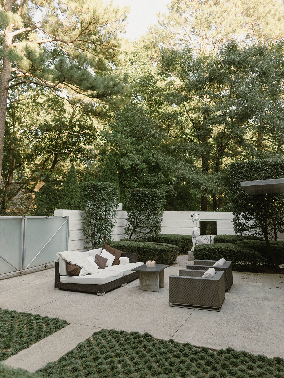 Step into the enchanting world of an intimate backyard engagement party at a modern Atlanta estate. Captured by Taylor E