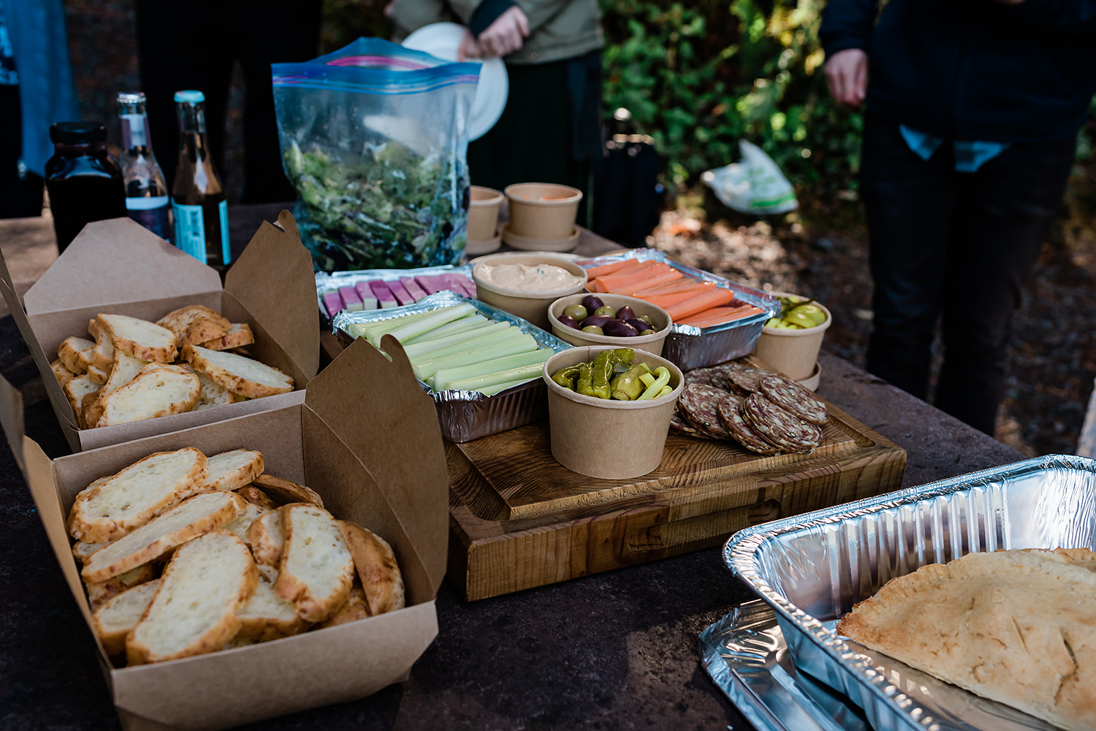 This is a picture of an elopement picnic.