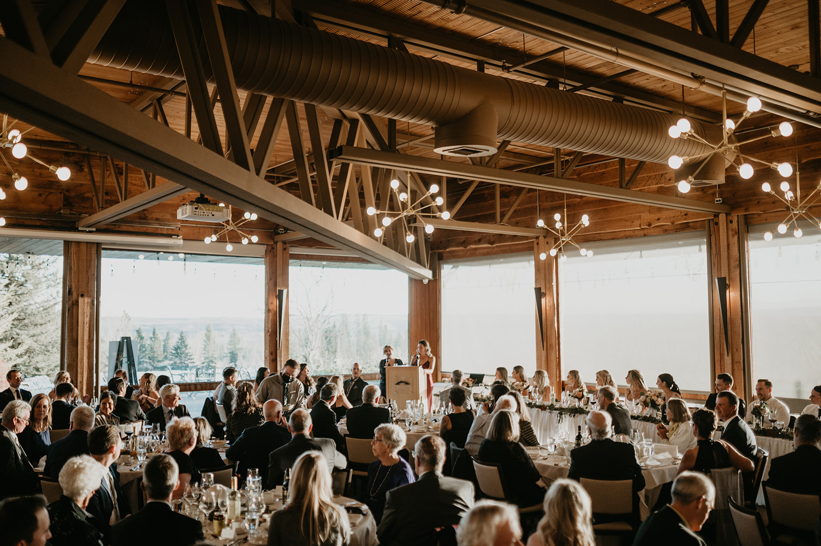  Reception at pinebrook golf course wedding in Calgary Alberta