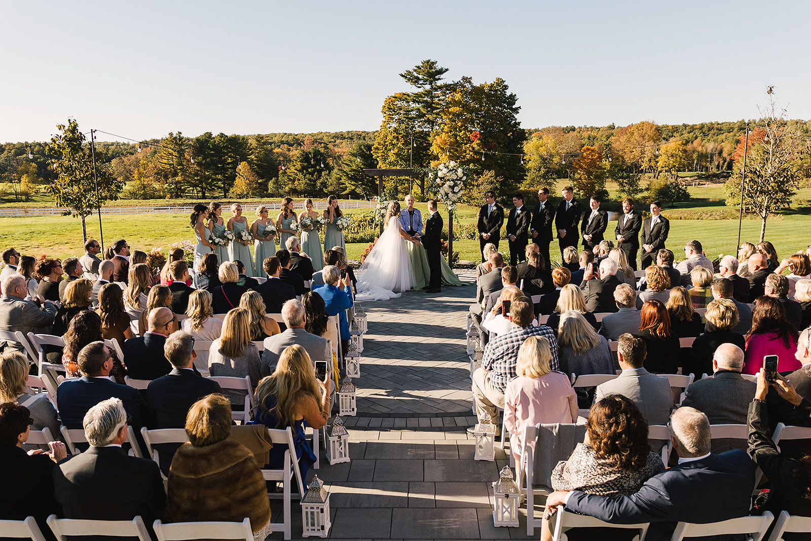 Riverwinds farm and estate Saco Maine Wedding ceremony