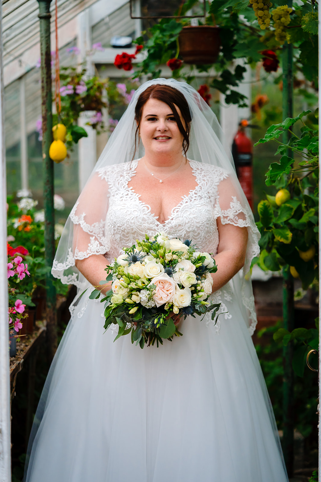 bride at Hooton Pagnell Hall
