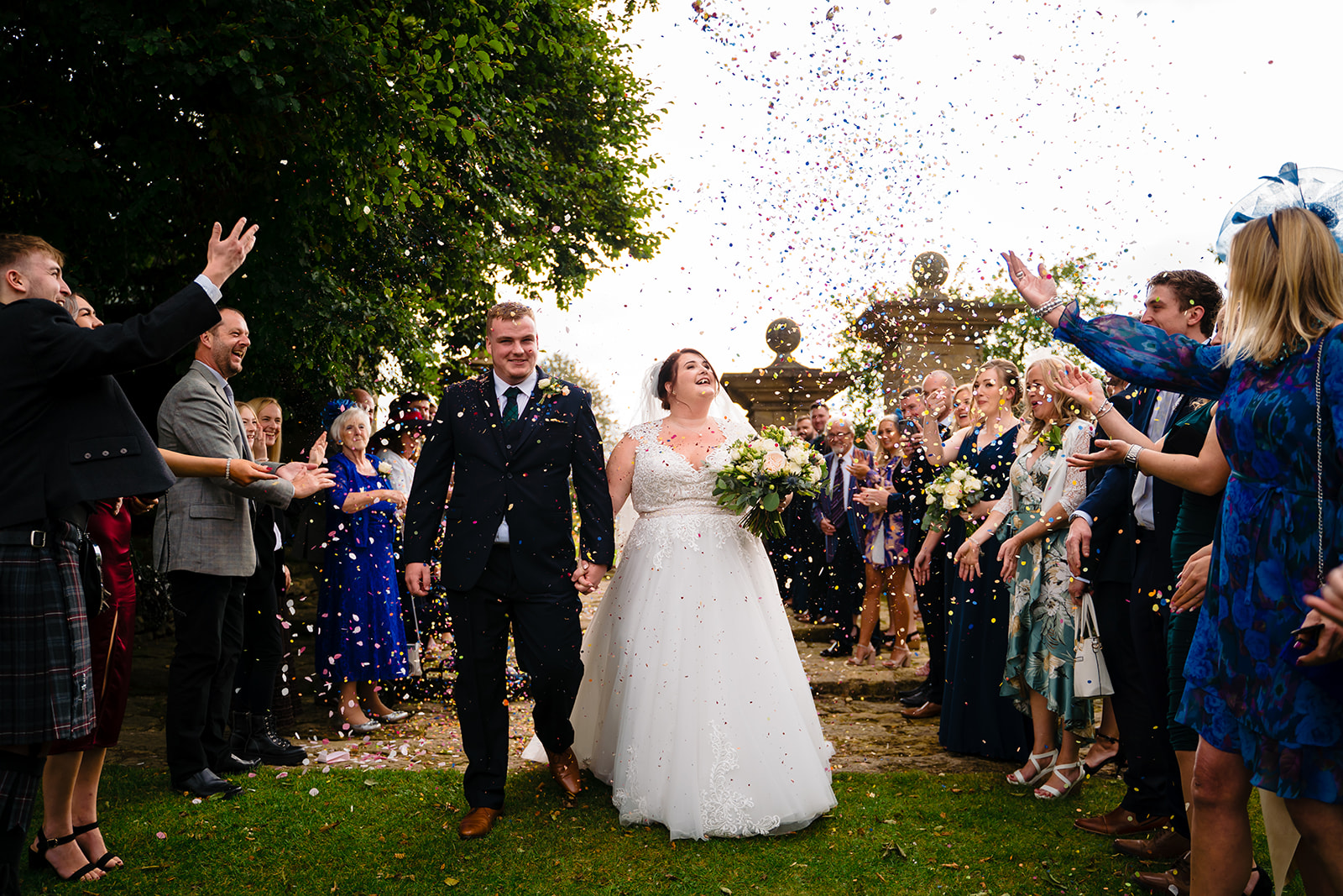 Hooton Pagnell Hall confetti