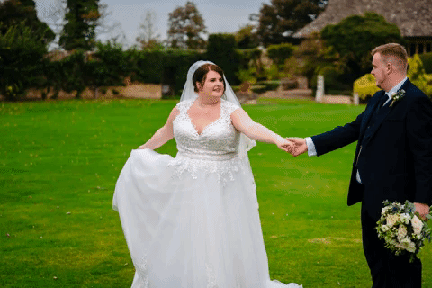 Hooton Pagnell Hall gif of bride and groom