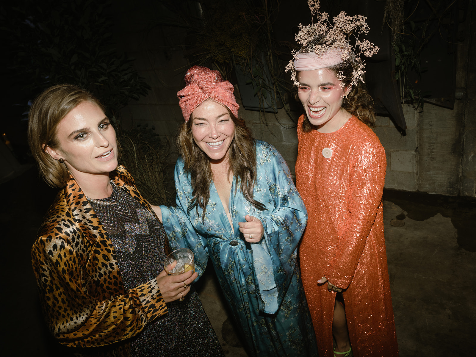 Guests were encouraged to dress on theme as surreal secret garden