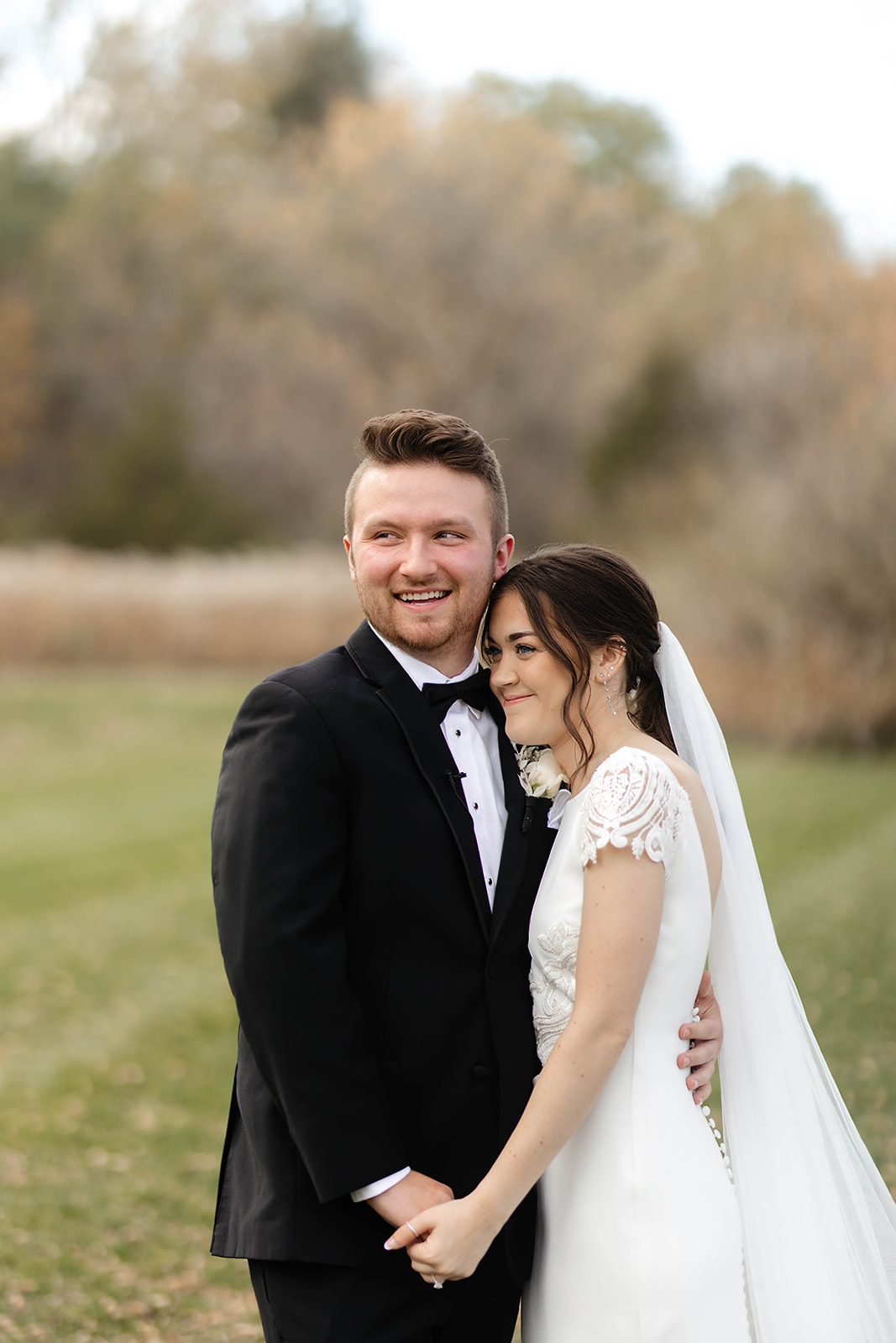 bride and groom first look | detroit wedding photographer