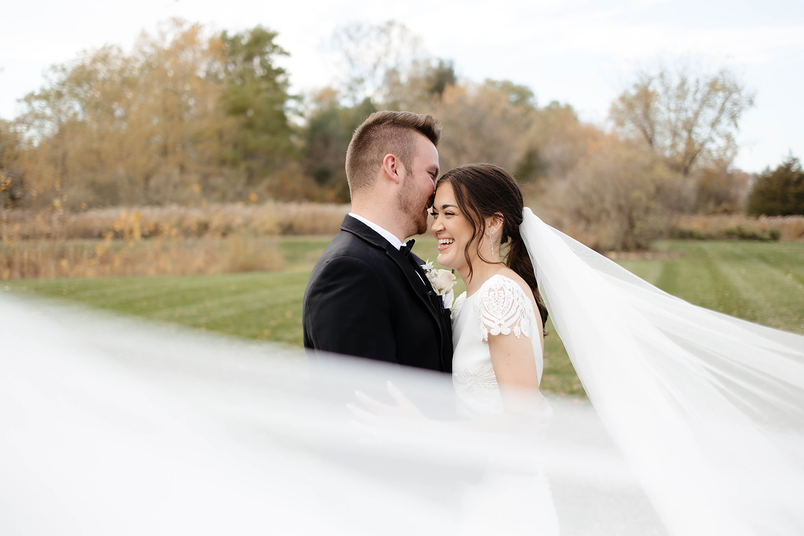 bride and groom wedding portraits | detroit wedding photographer 
