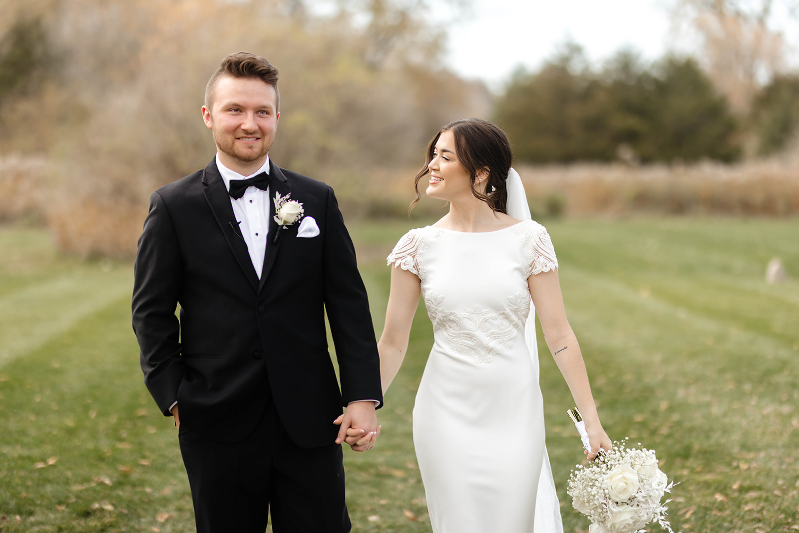 bride and groom wedding portraits | detroit wedding photographer 