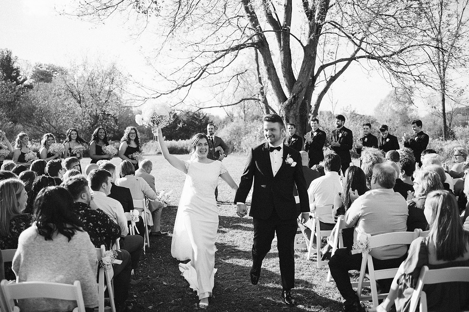 wedding ceremony at creekside acres | detroit wedding photographer