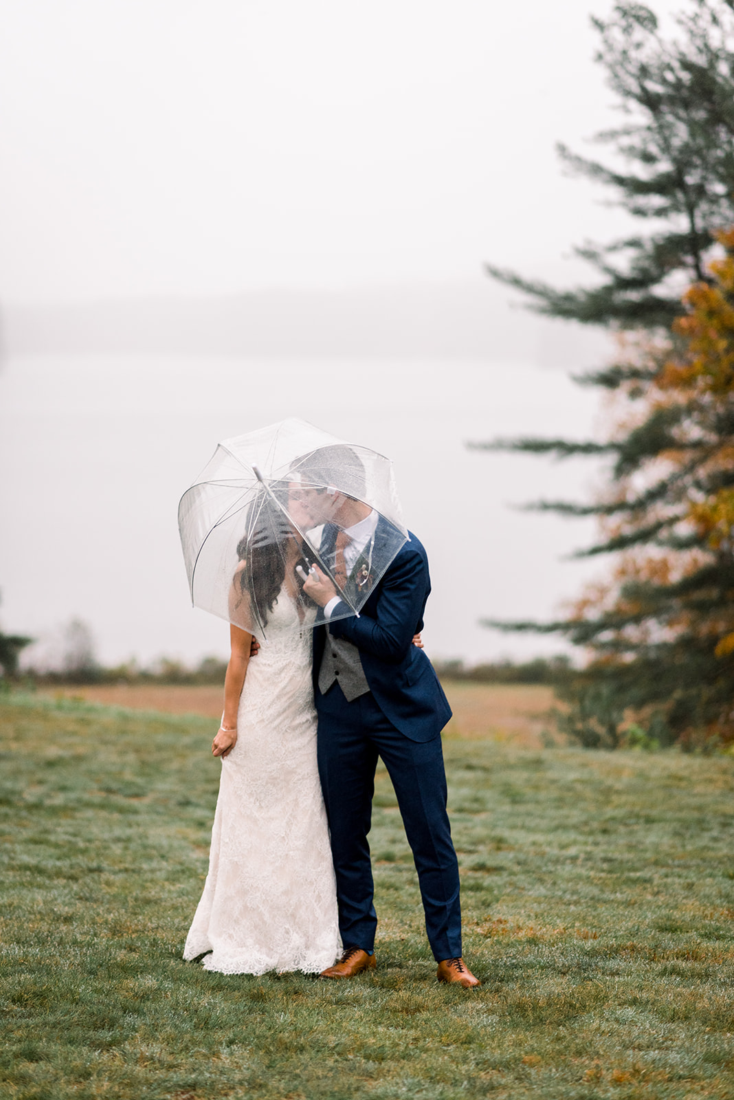 A fall wedding at Bear Mountain Inn in Waterford, Maine.
