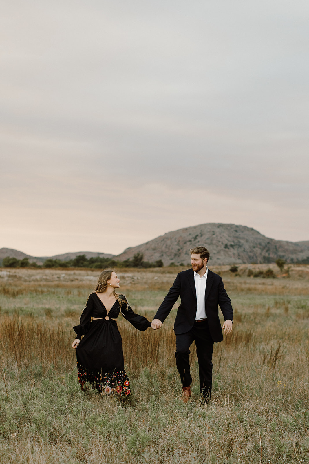 Engagement Session at the Wichita Mountains with a stunning Oklahoma Sunset
