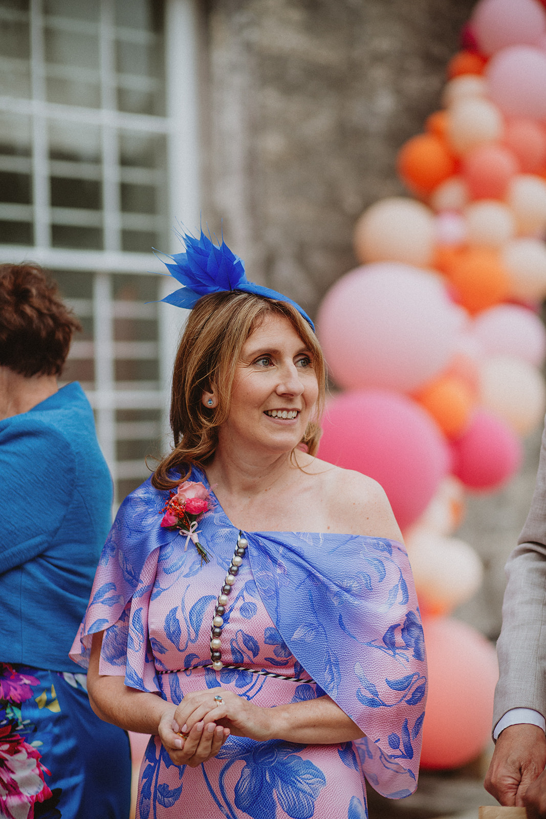 bright and colourful wedding at came house