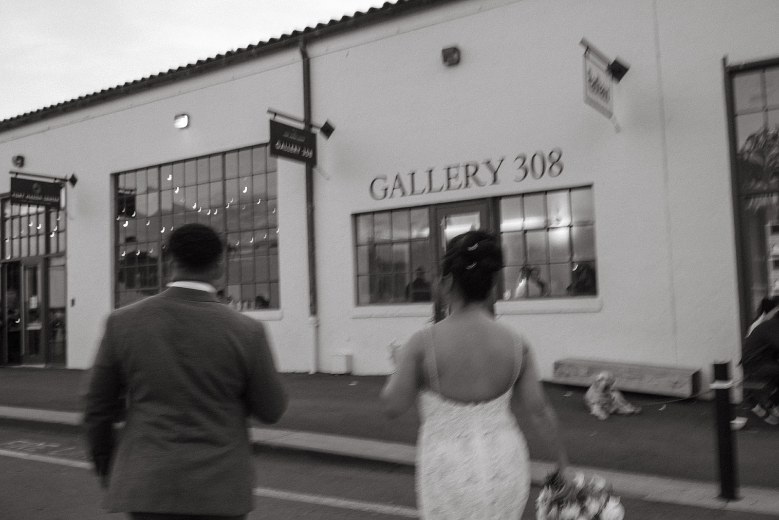 A couple who got married and had their wedding reception at Gallery 308 San Francisco