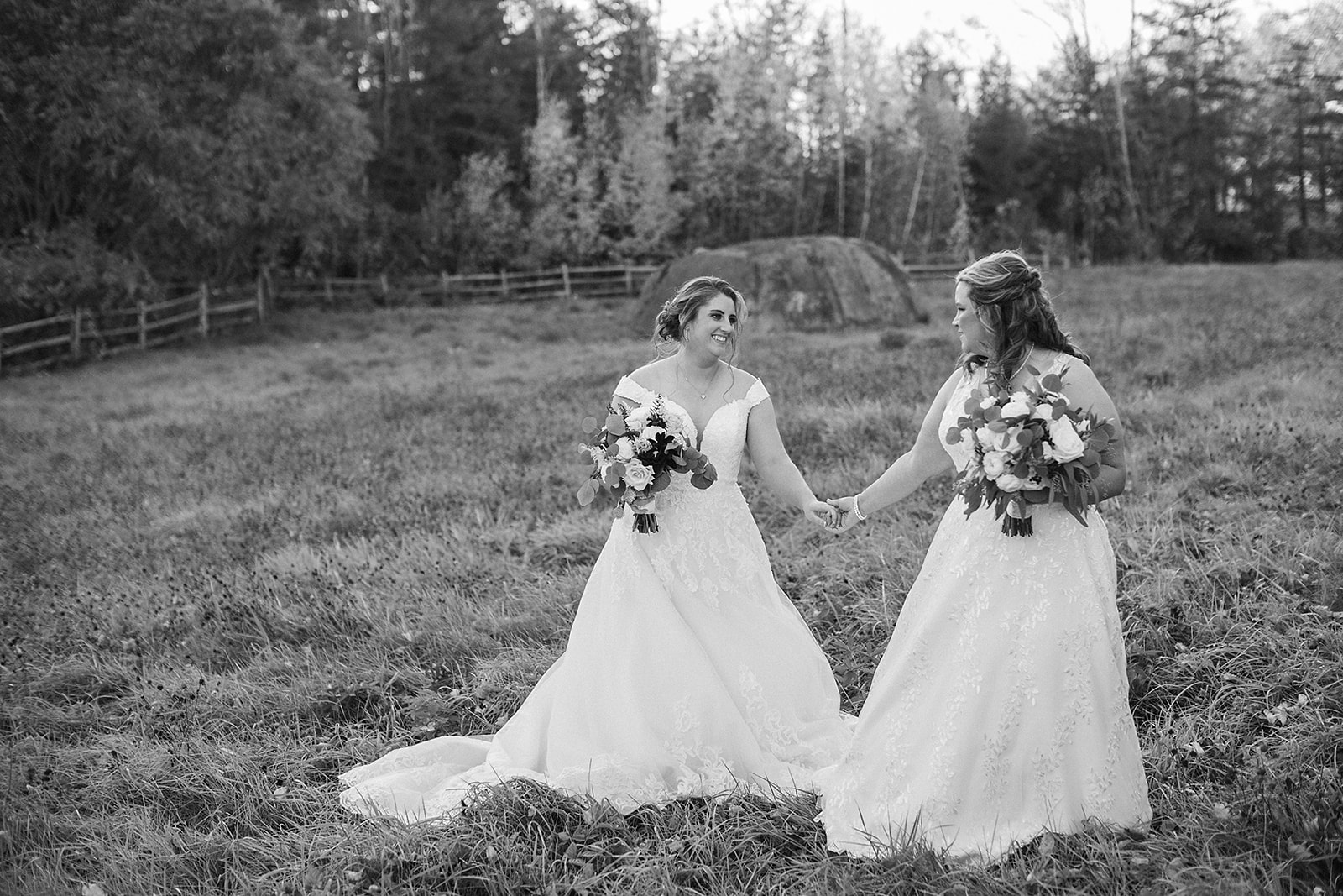 Locke Falls Farm wedding NH New Hampshire Tamworth lesbian gay same-sex two brides