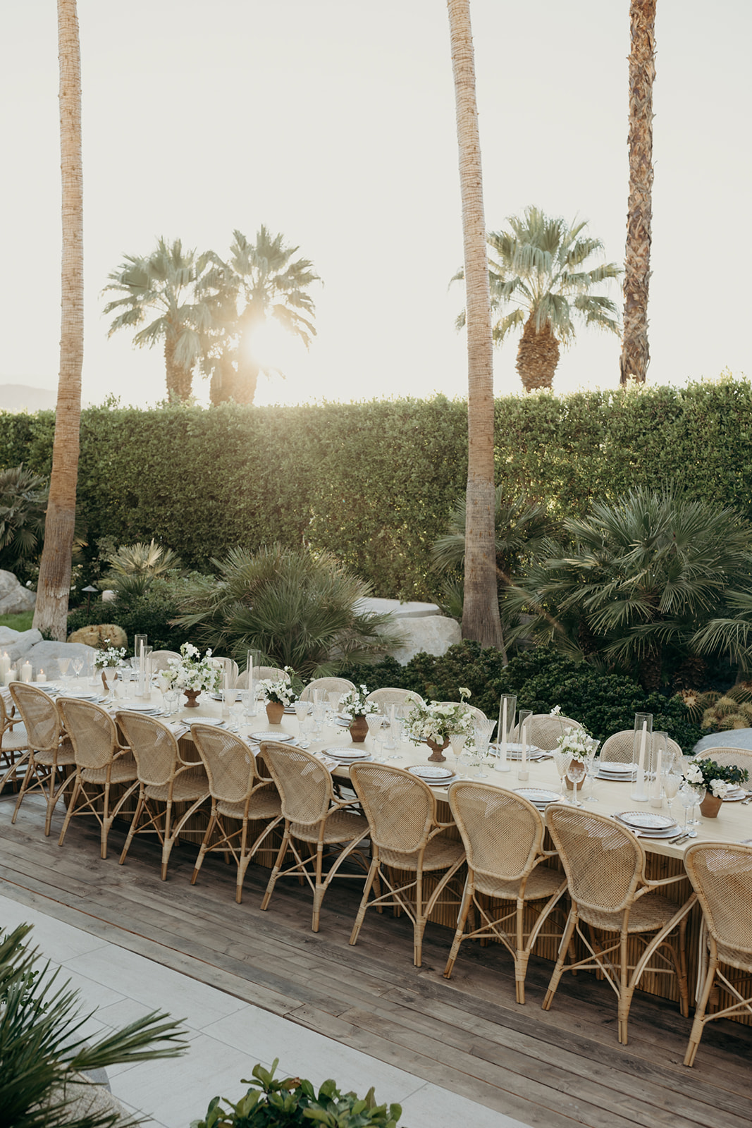 backyard palm springs wedding