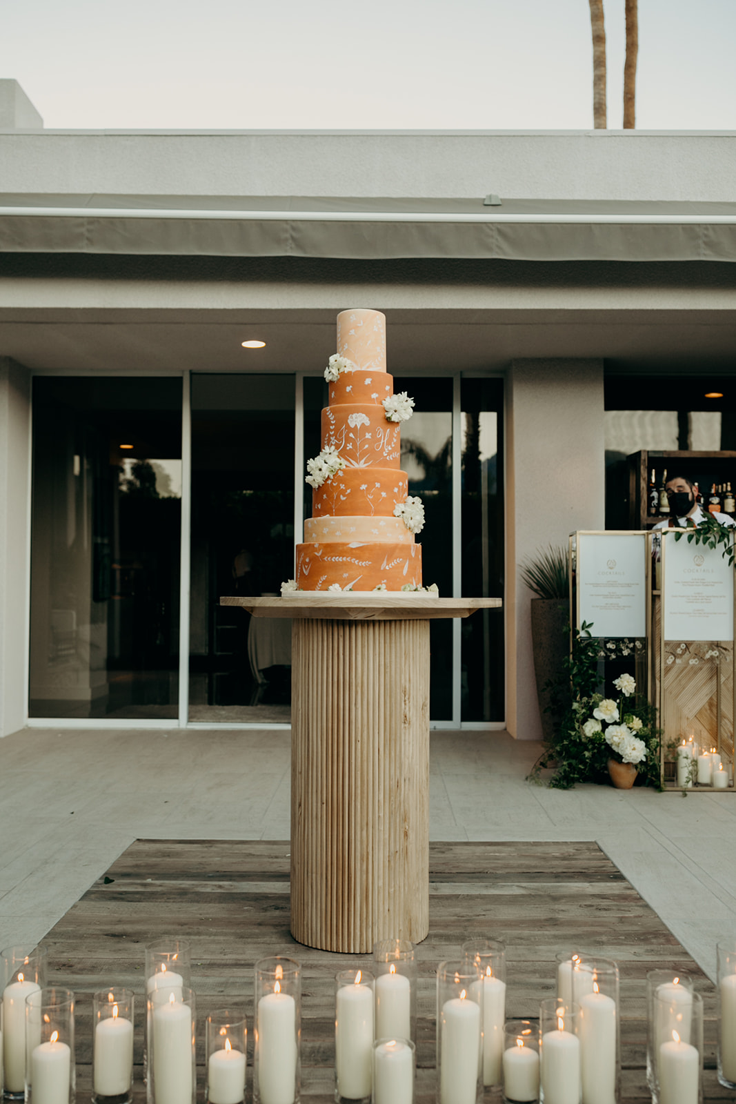 six tier wedding cake