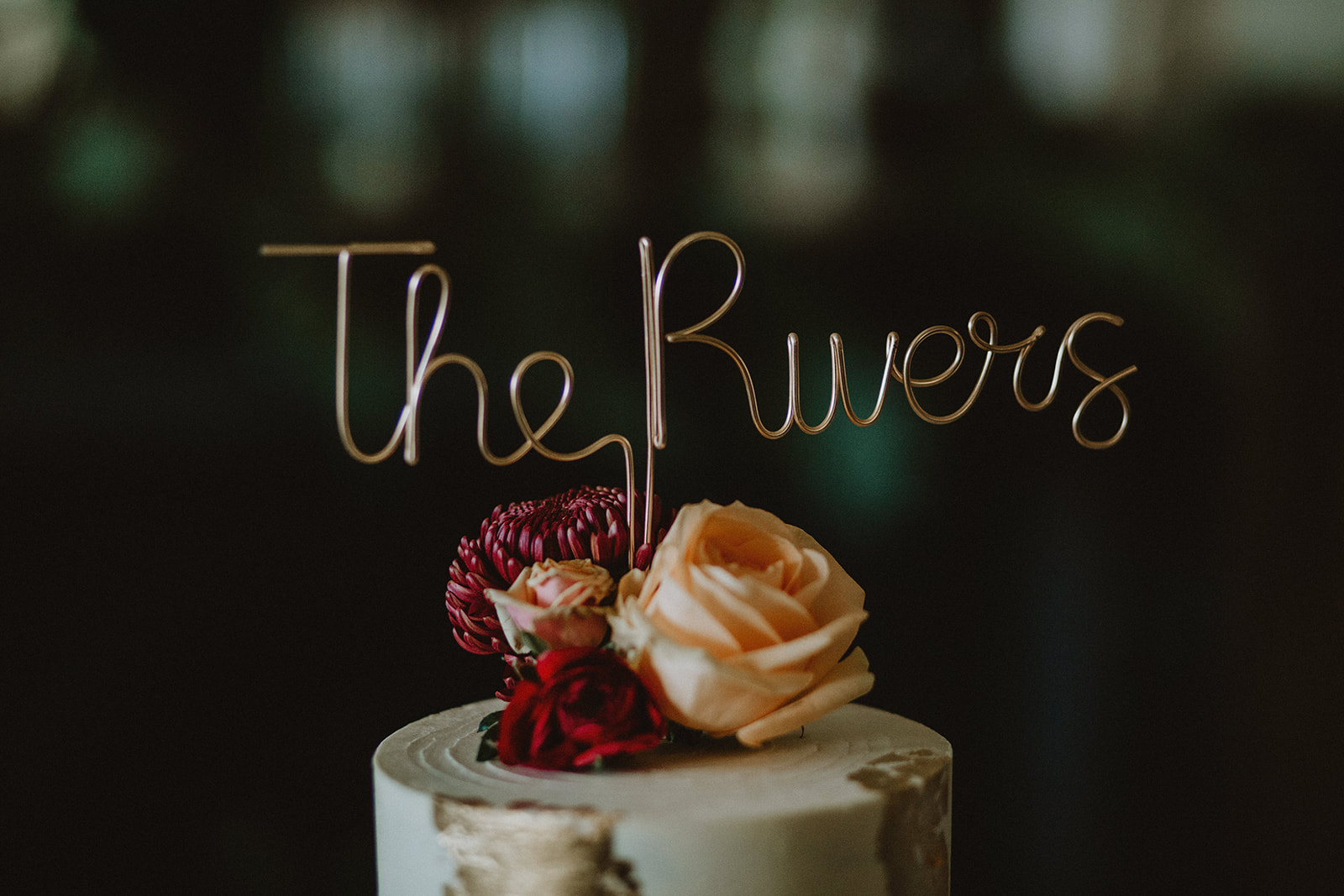 surname wedding cake topper