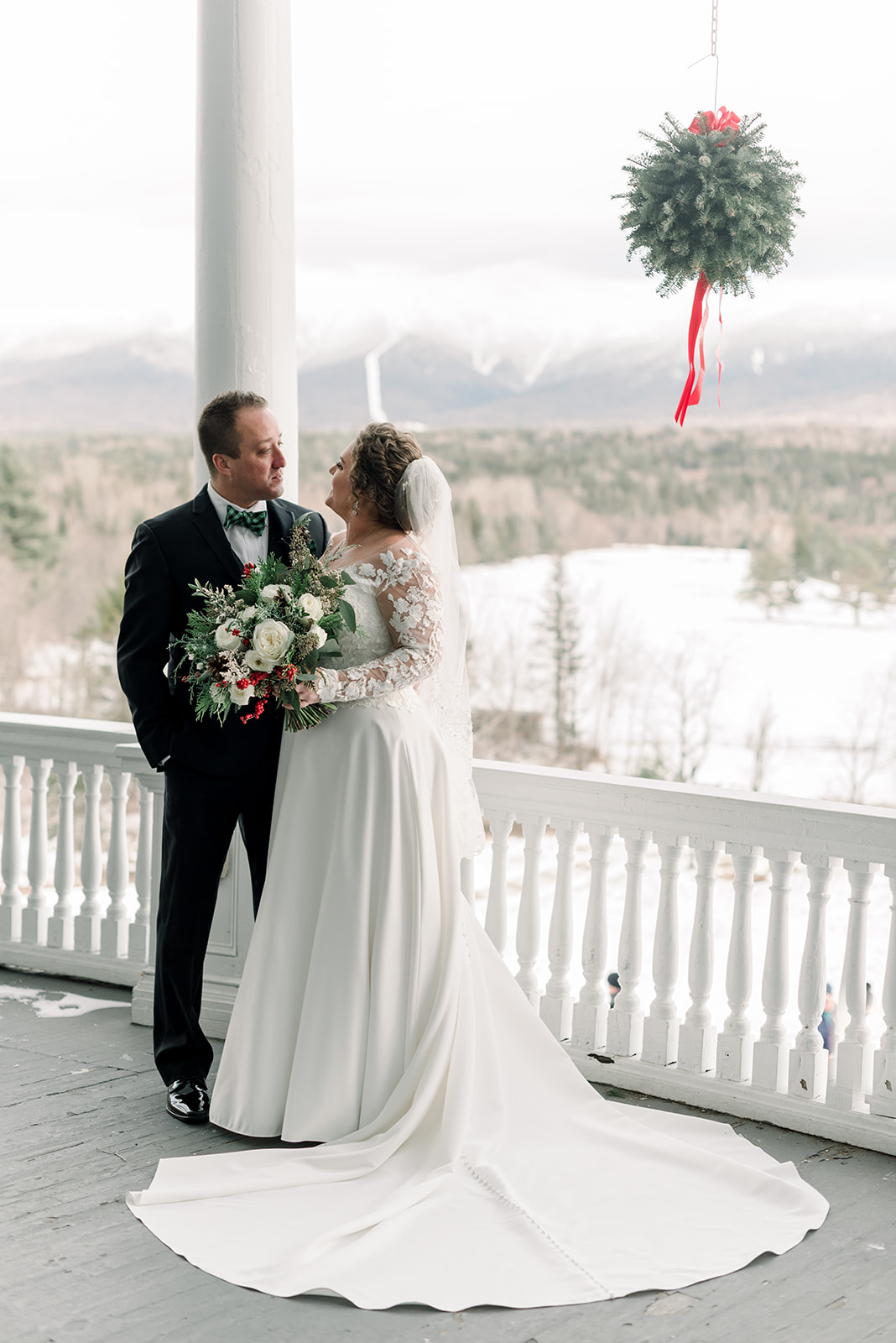 A winter wedding at the Omni Mount Washington Resort in New Hampshire. 
Molly Breton & Co.