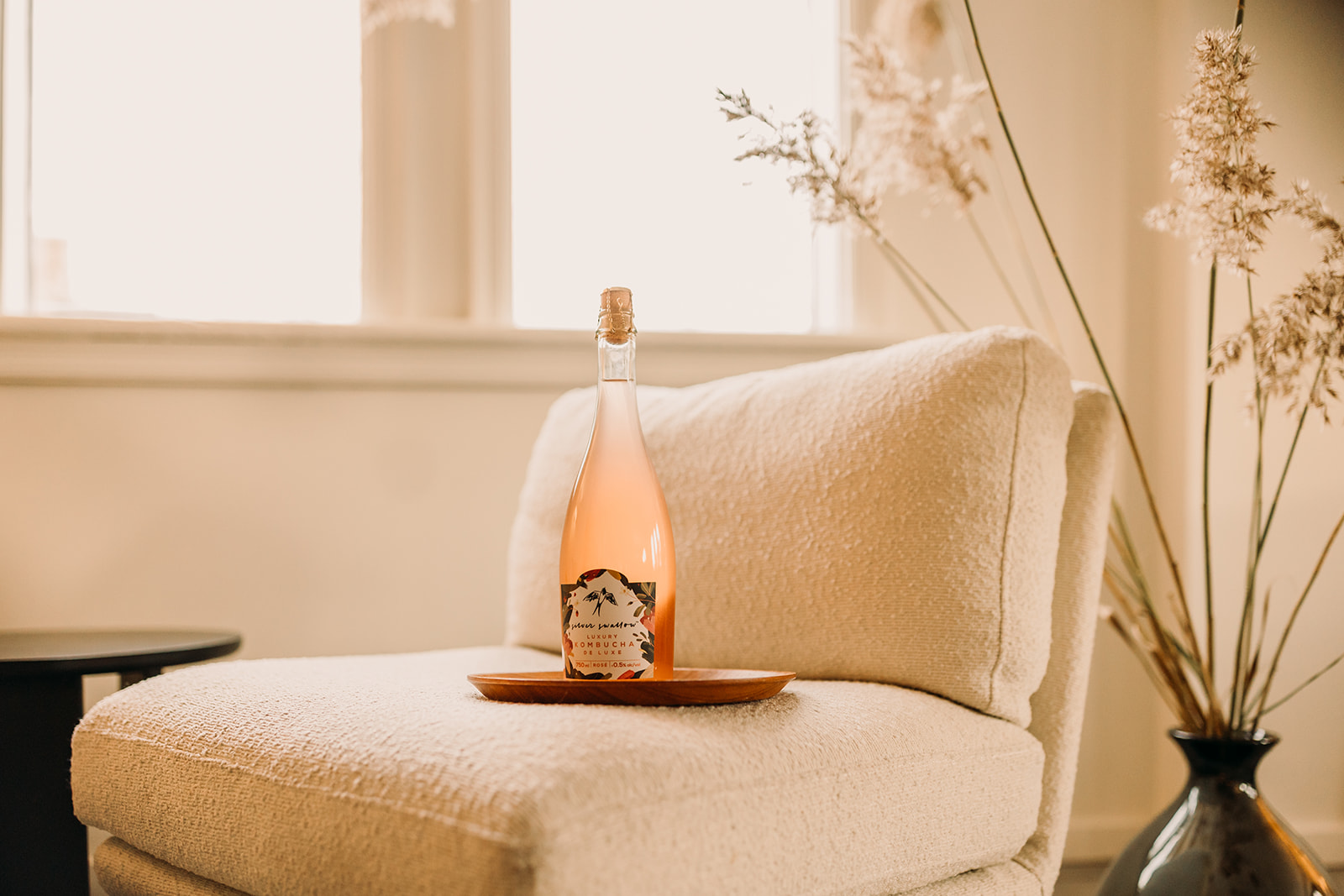 Exquisite Silver Swallow branding photoshoot featuring their enticing sparkling rosé