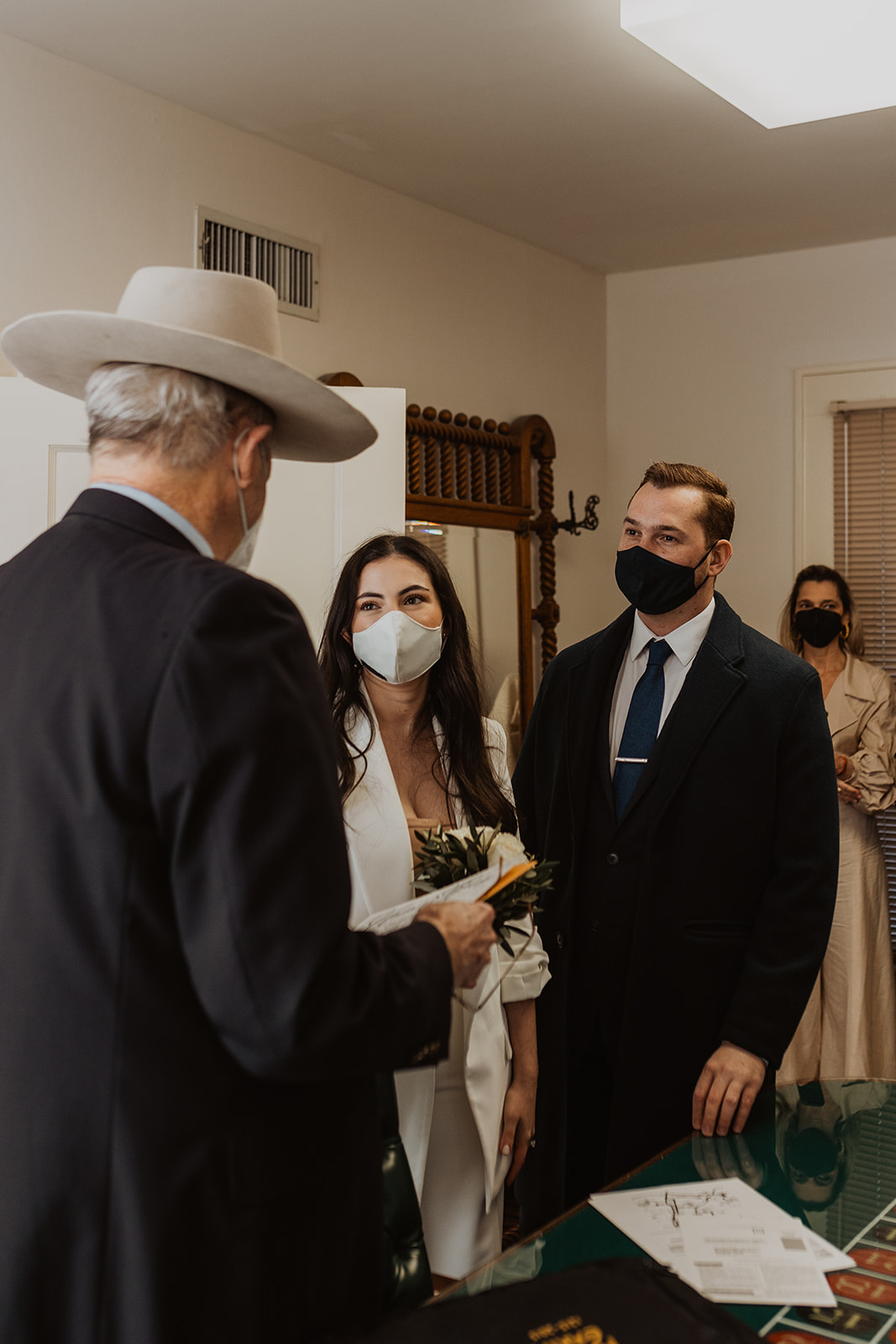 Diana and Alvaro at their downtown Austin Courthouse Elopement