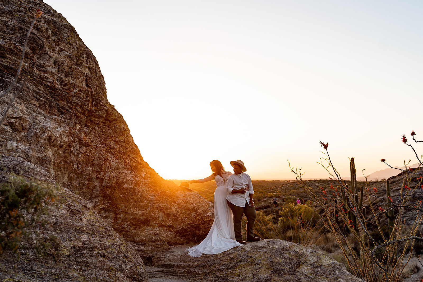 saguaro national park east desert elopement