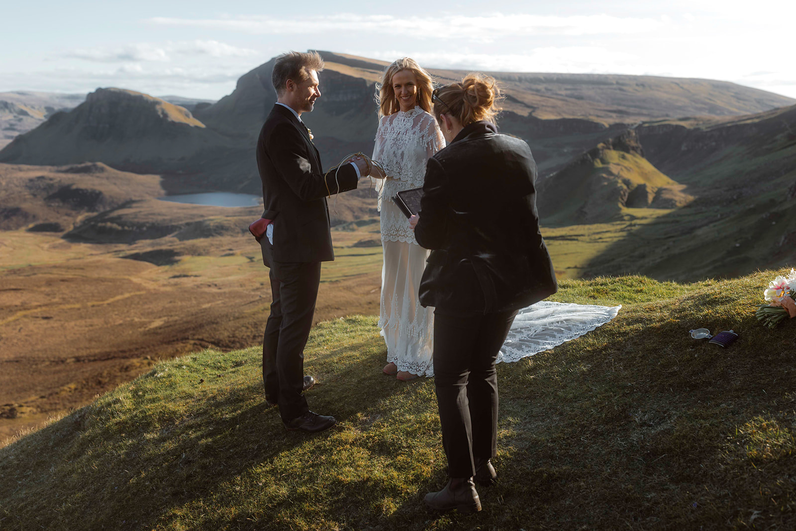 Amidst the breathtaking landscape of Isle of Skye, Kara and Andy exchanged vows in an intimate elopement ceremony.