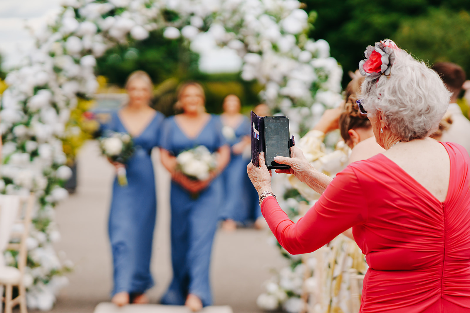 Phone during wedding ceremony