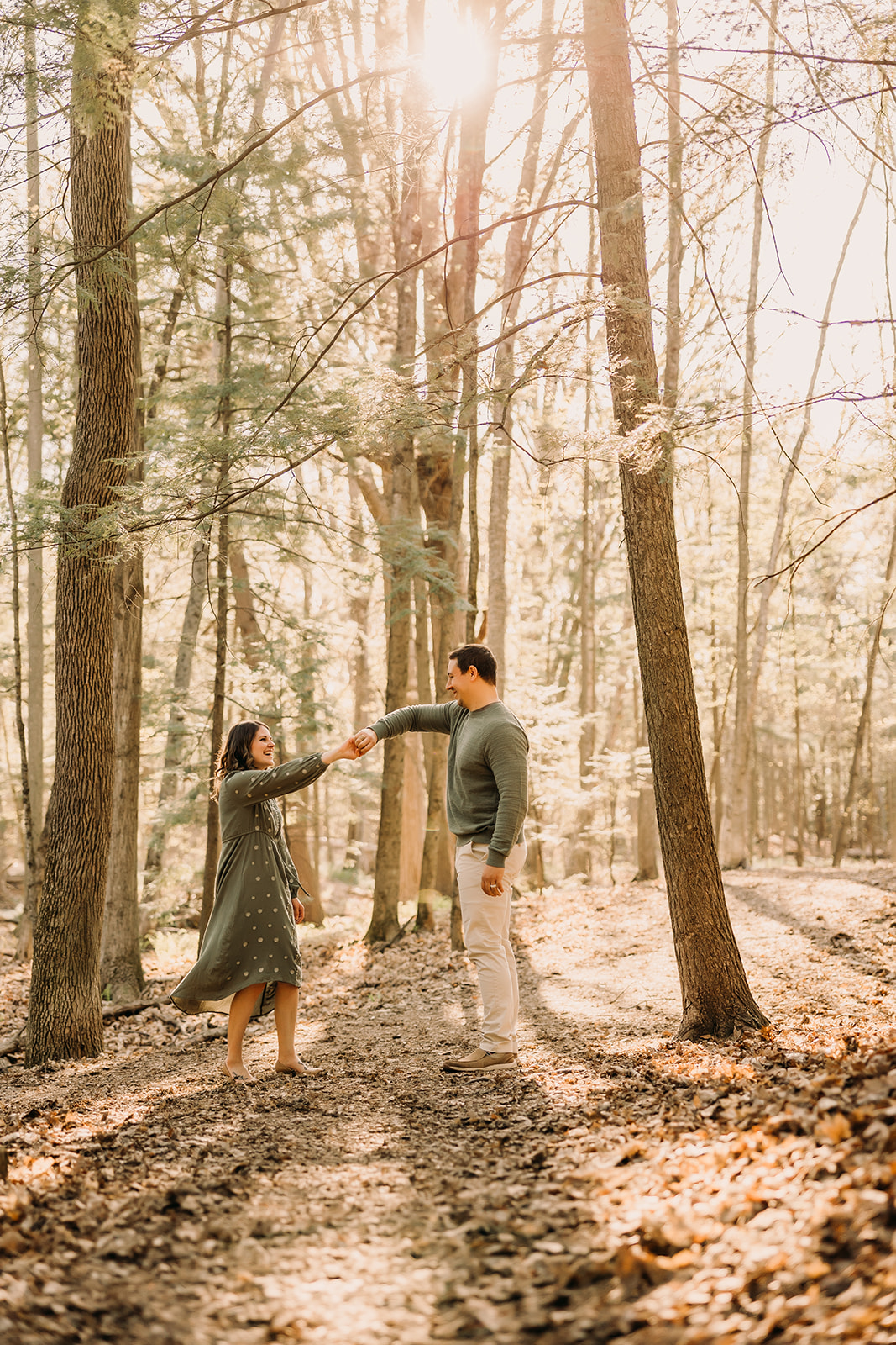 Cherished bond between husband and wife shines in an outdoor family photoshoot