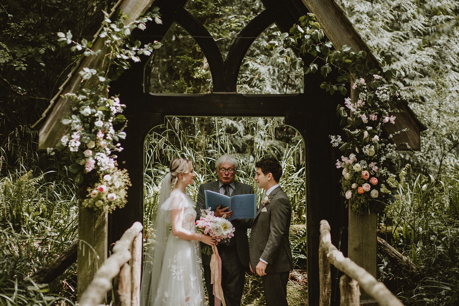 woodland wedding dorset