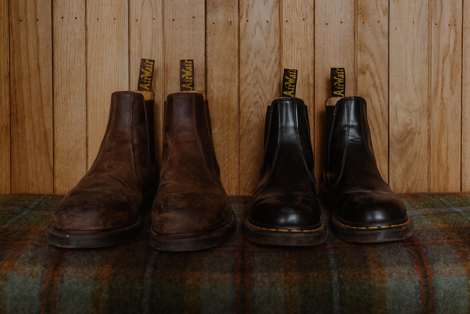 Holly and James boots for their Glencoe Elopement