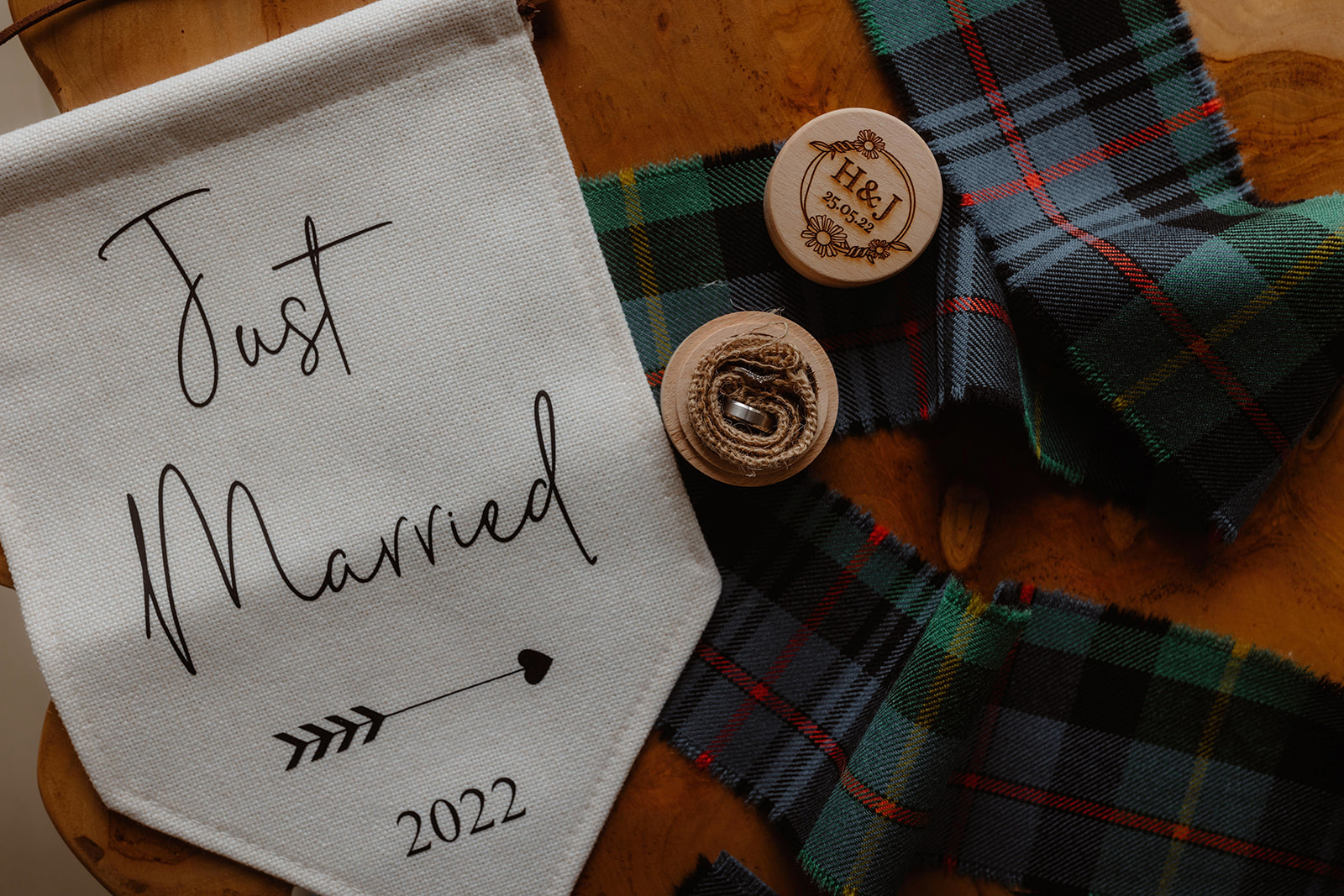 Holly and James' wedding details for their Glencoe elopement