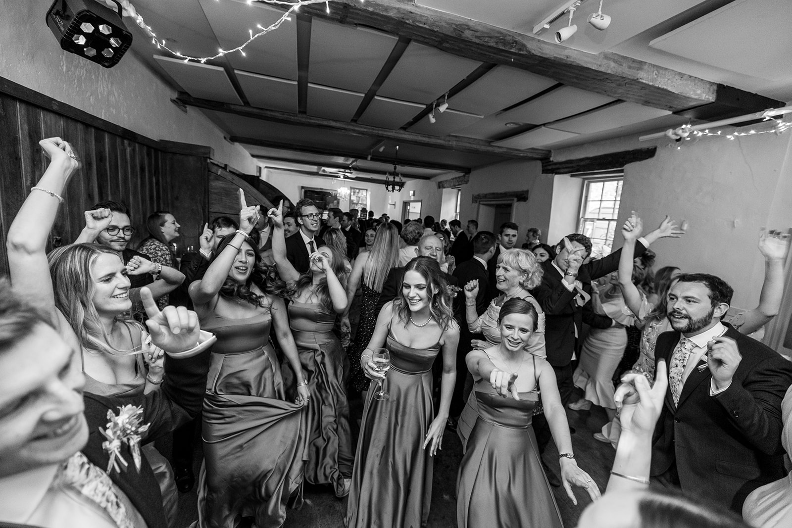 Pennard House dance floor at wedding 