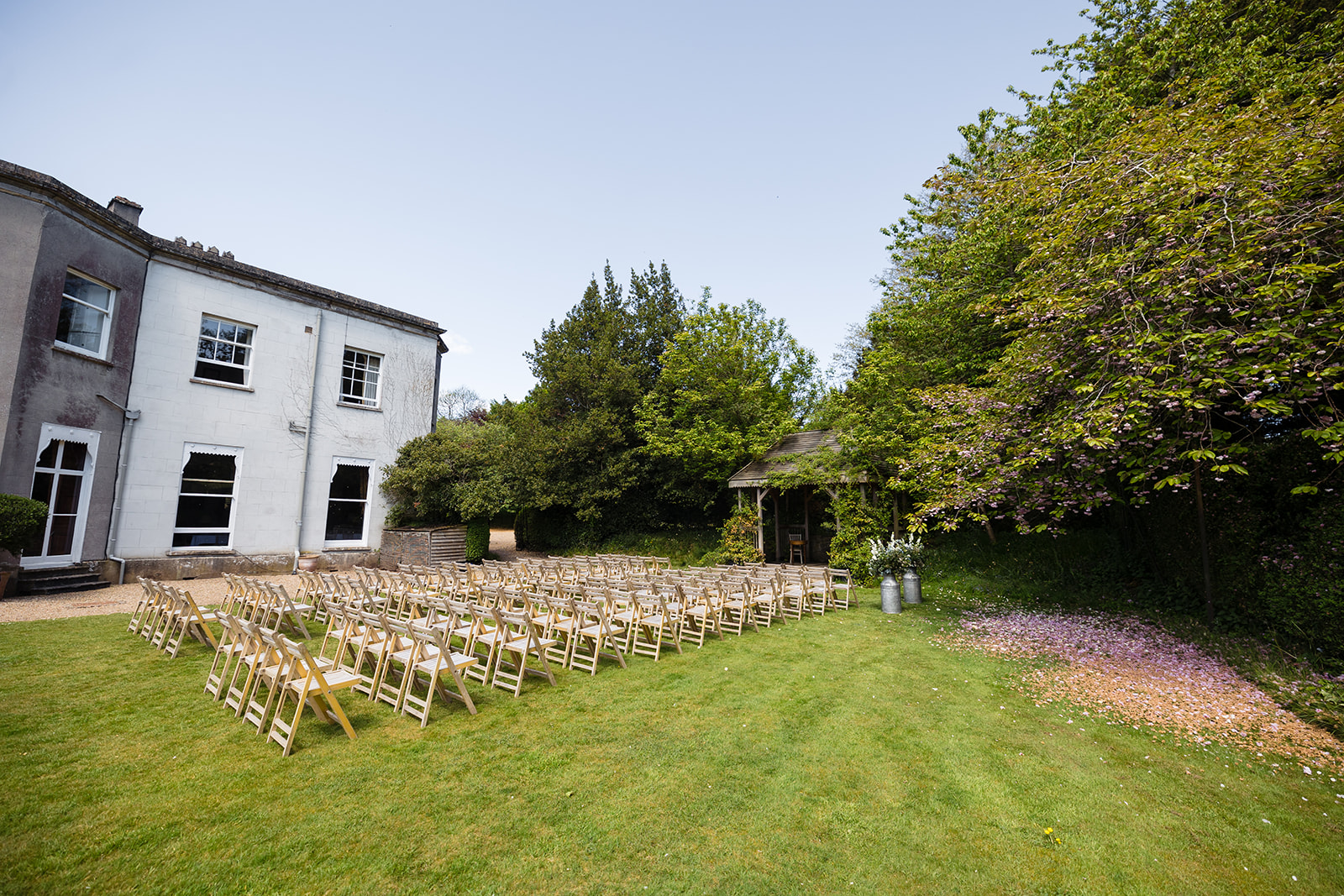 penned house outdoor ceremony