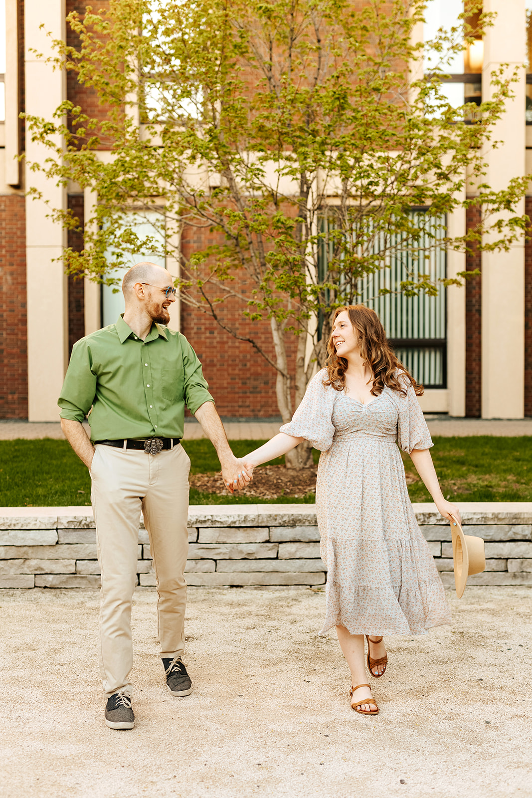 spring engagement session mn